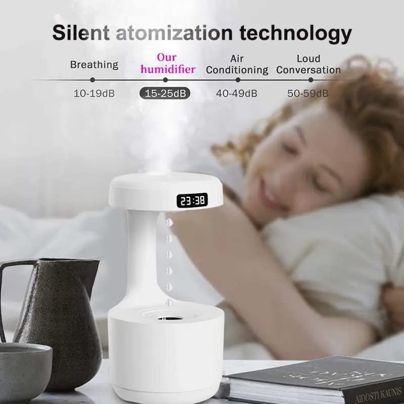 Anti gravity water humidifier