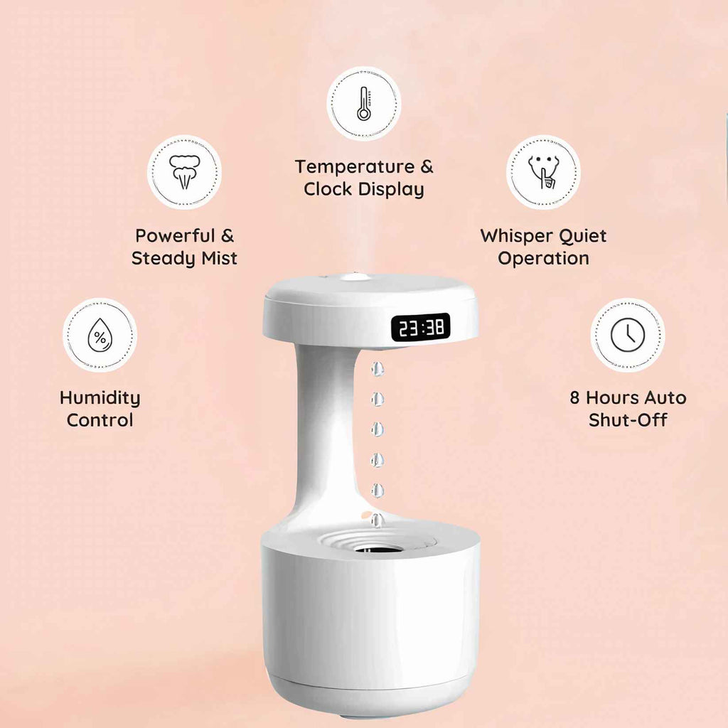 Anti gravity water humidifier