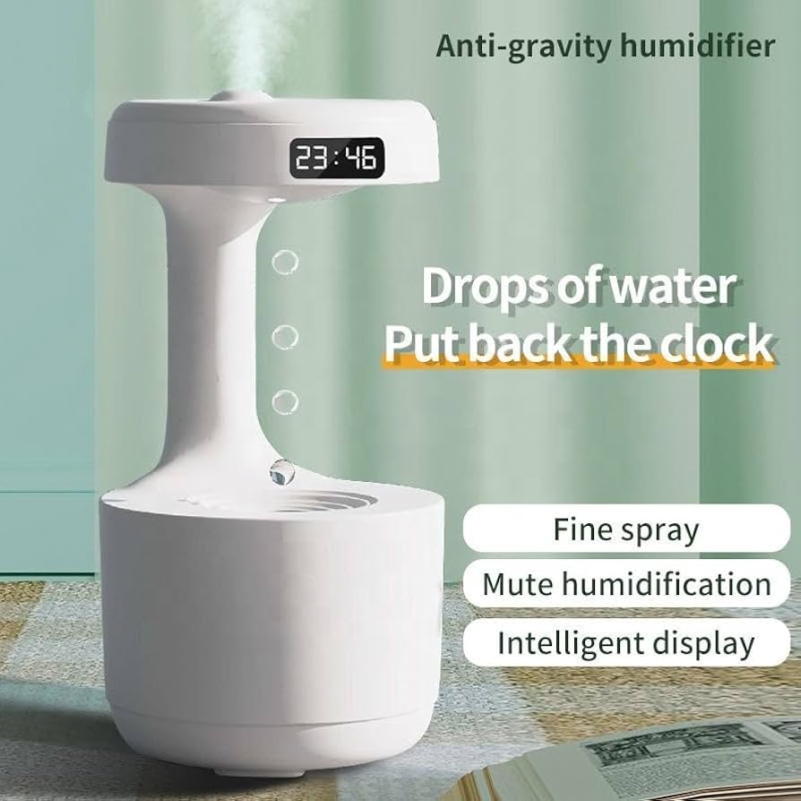 Anti gravity water humidifier